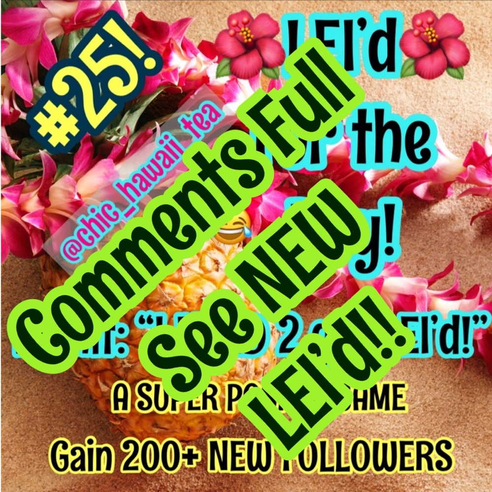 Comments full see/LIKE/TAG/SHARE new LEI!